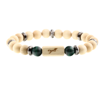 "Trust" beads bracelet Energy Prince (maple) - EYDL - with malachite